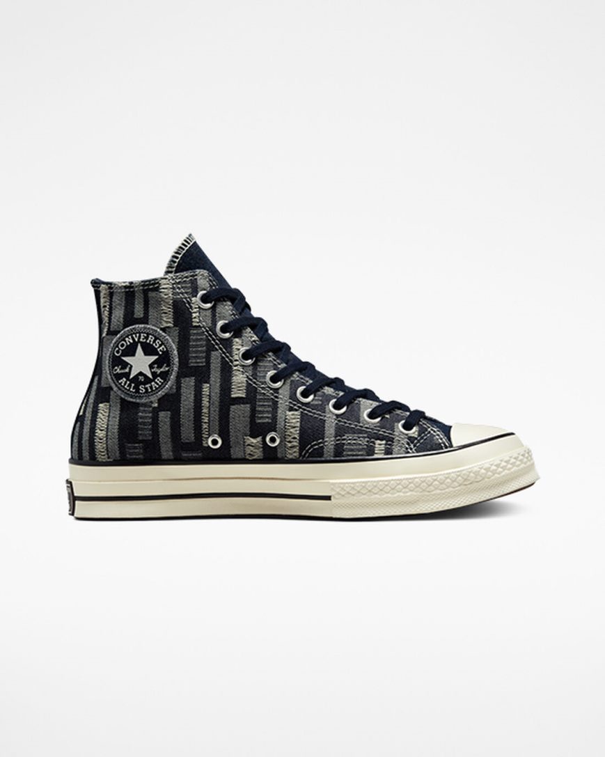 Tenisi Inalti Barbati Converse Chuck 70 Workwear Denim Obsidienne Negrii | RO XZSUY305